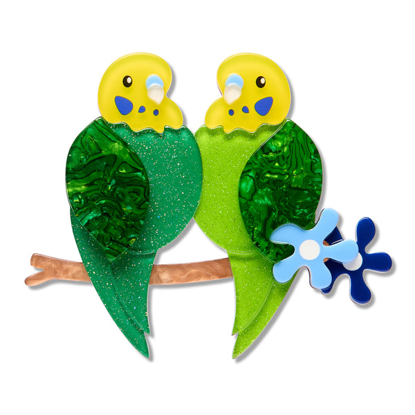 Best Budgies Brooch