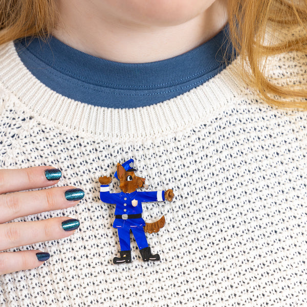 Office Wags Brooch