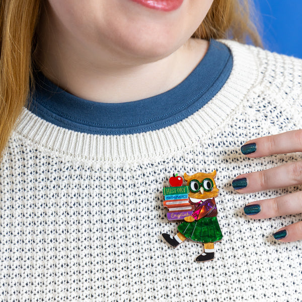 Professor Hootsworth Brooch