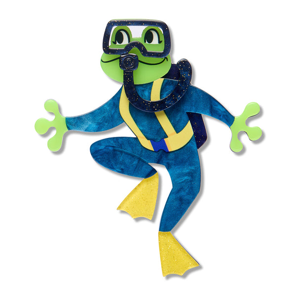 Slick Swimmer Brooch