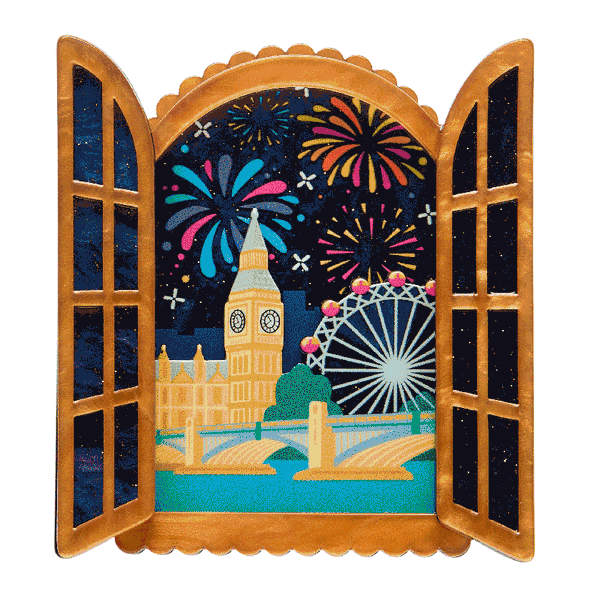 Fireworks Far & Wide Brooch