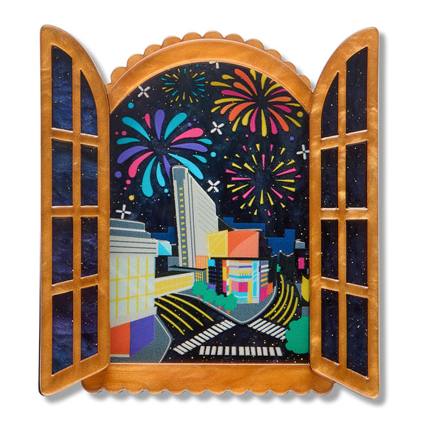 Fireworks Far & Wide Brooch