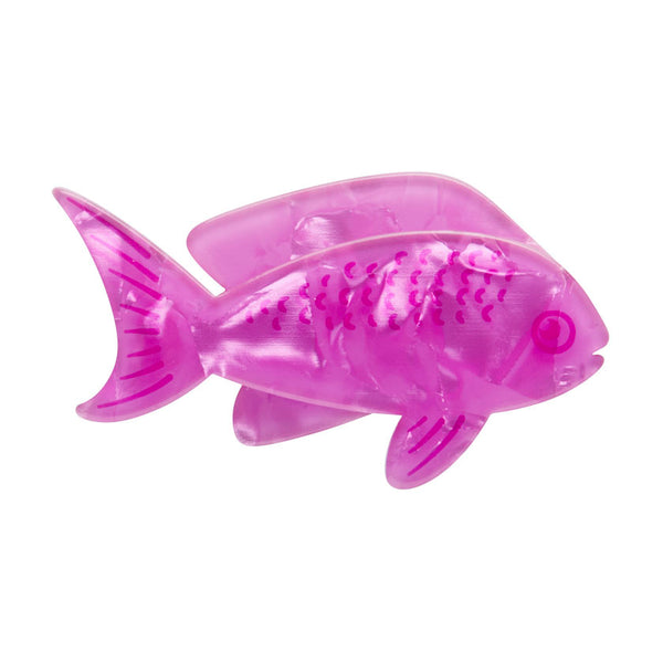 Pink Fish Simplified Mini Brooch