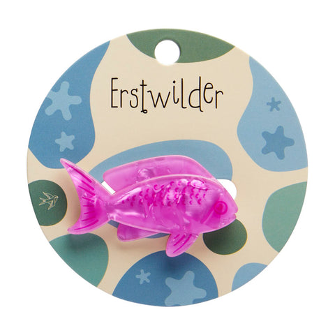 Pink Fish Simplified Mini Brooch