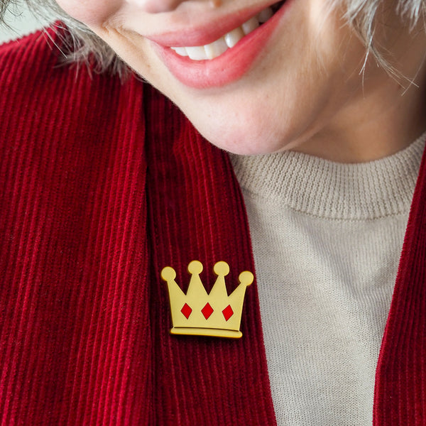 Crown Simplified Mini Brooch