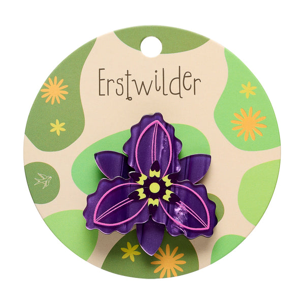 Chocolate Lily Simplified Mini Brooch