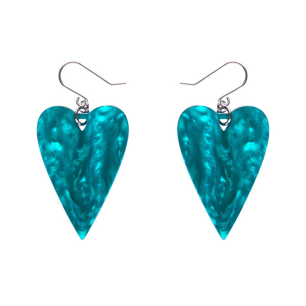From the Heart Essential Drop Earrings - Green