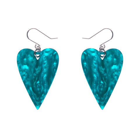 From the Heart Essential Drop Earrings - Green