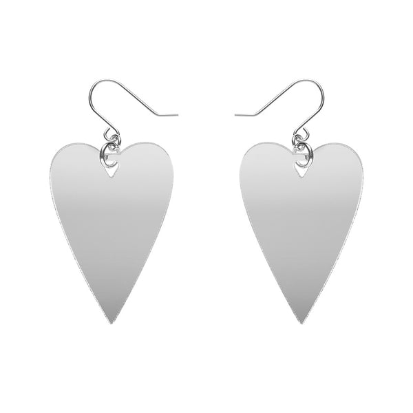 From the Heart Essential Drop Earrings - Silver