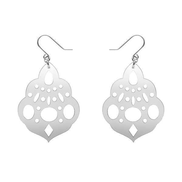 Boho Chandelier Essential Drop Earrings - Silver
