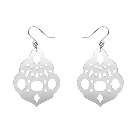 Boho Chandelier Essential Drop Earrings - Silver