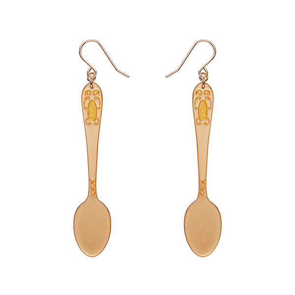 Spoon, Please! Drop Earrings - Gold