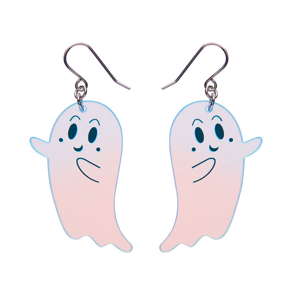 Ghost Drop Earrings - Iridescent
