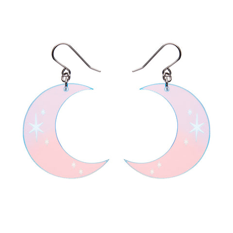 Half Moon Drop Earrings - Iridescent