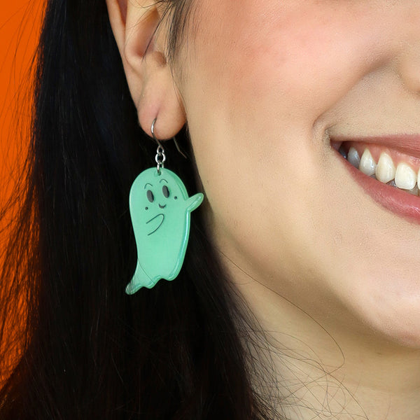 Ghost Drop Earrings - Glow in the Dark