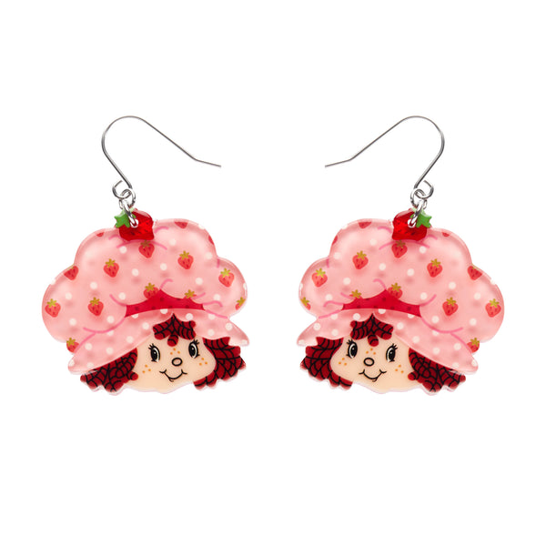 Big Adorable Strawberry Smile Drop Earrings