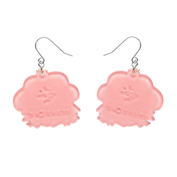 Big Adorable Strawberry Smile Drop Earrings