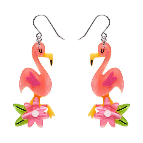 Let's Flamingle Drop Earrings