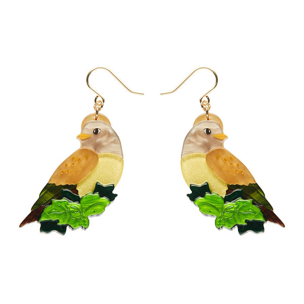 Wondrous Warbler Drop Earrings