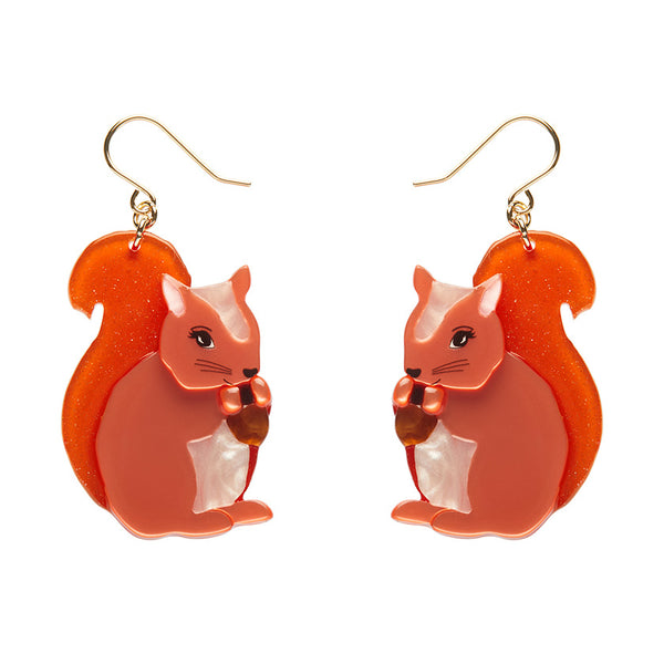 Cheeky Squirrel Drop Earrings