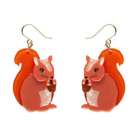 Cheeky Squirrel Drop Earrings