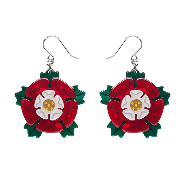 Tudor Rose Drop Earrings