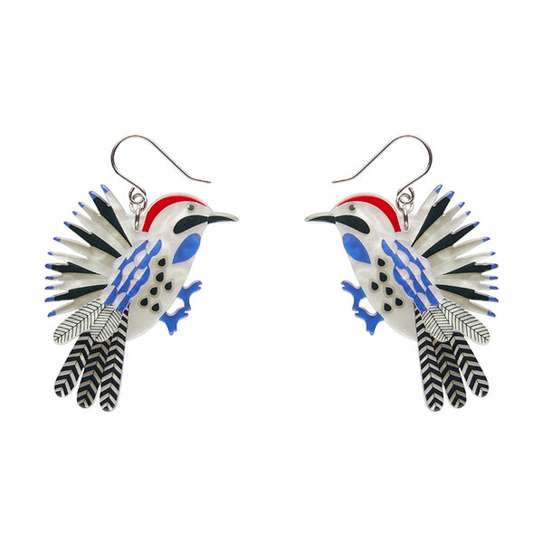Wondrous Woodpecker Drop Earrings