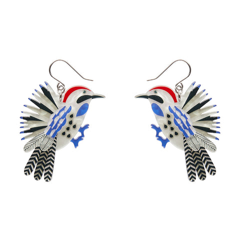 Wondrous Woodpecker Drop Earrings