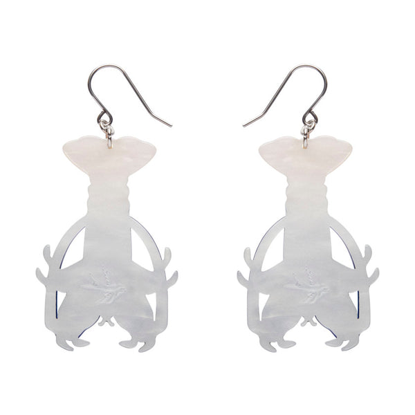 Tropical Rock Lobster Drop Earrings