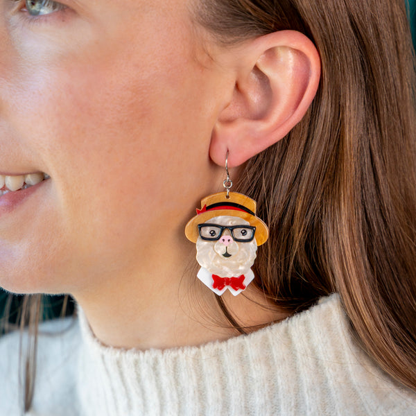 The Enamoured Alpacas Drop Earrings