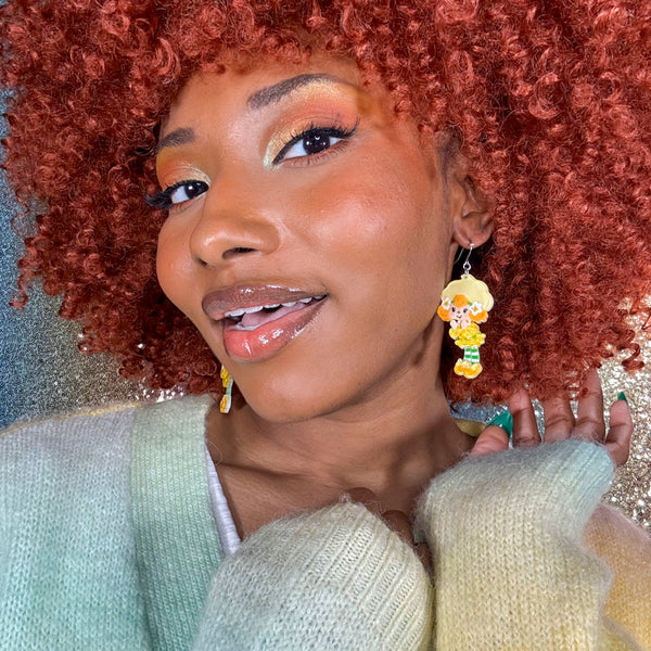 Lemon Meringue Drop Earrings