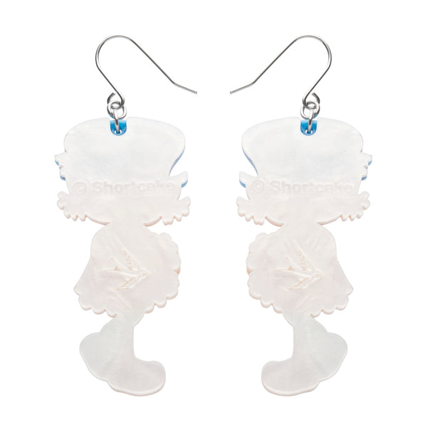 Blueberry Muffin Drop Earrings