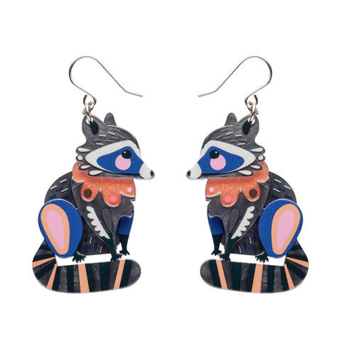 The Resourceful Raccoon Drop Earrings
