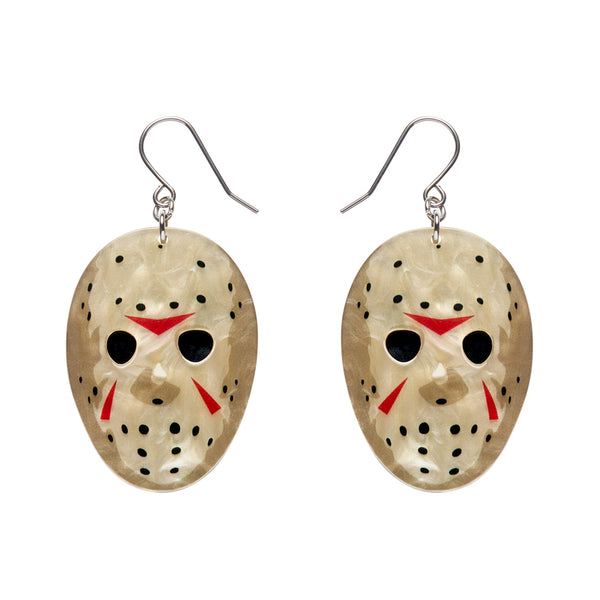 Jason Voorhees Mask Drop Earrings