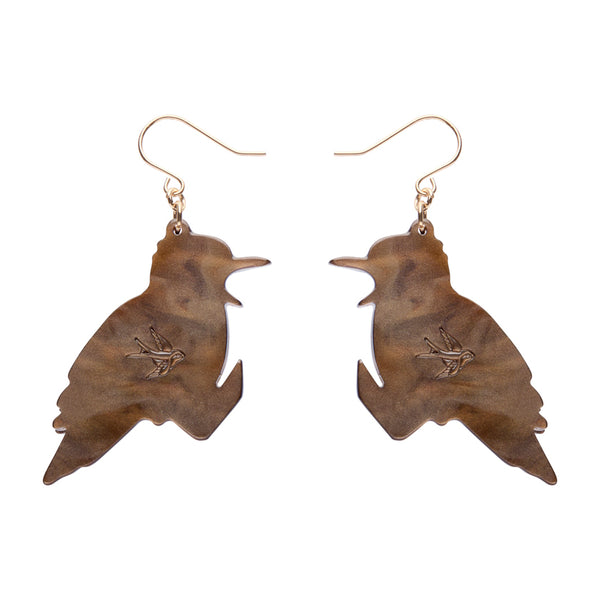 Kip the Kookaburra Drop Earrings