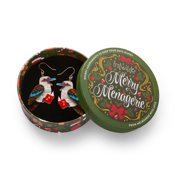 Kip the Kookaburra Drop Earrings