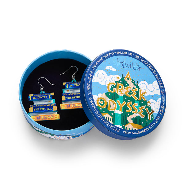 Words of the Wise Drop Earrings