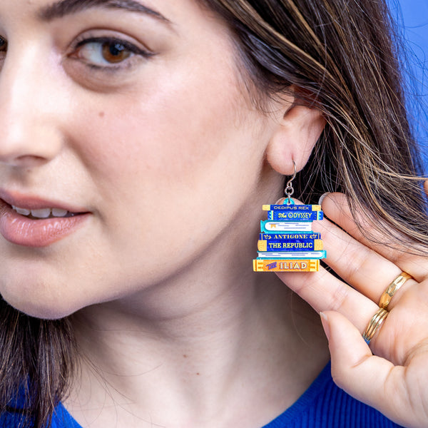 Words of the Wise Drop Earrings