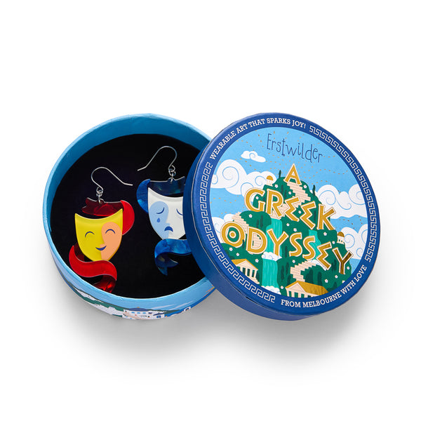 Comedy & Tragedy Drop Earrings