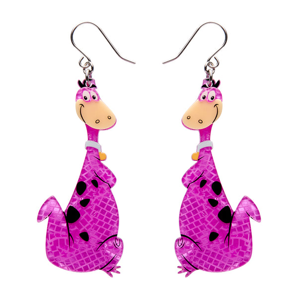 Dino Flintstone Drop Earrings