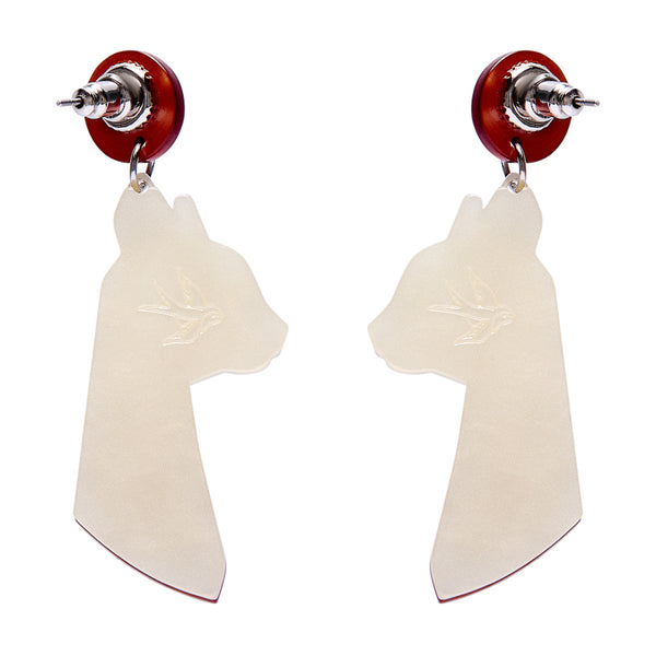 Bastet the Protector Drop Earrings