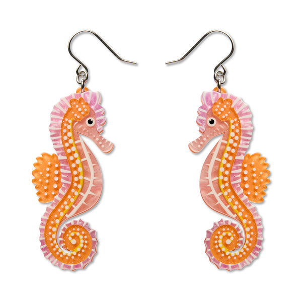Kuu Wanana (Seahorse) Drop Earrings