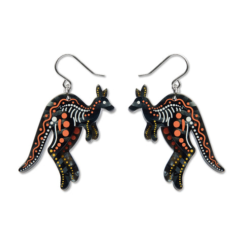 Matjumpa Ritjinguthinha (Kangaroo) Drop Earrings