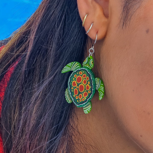 Yaunati (Turtle) Drop Earrings
