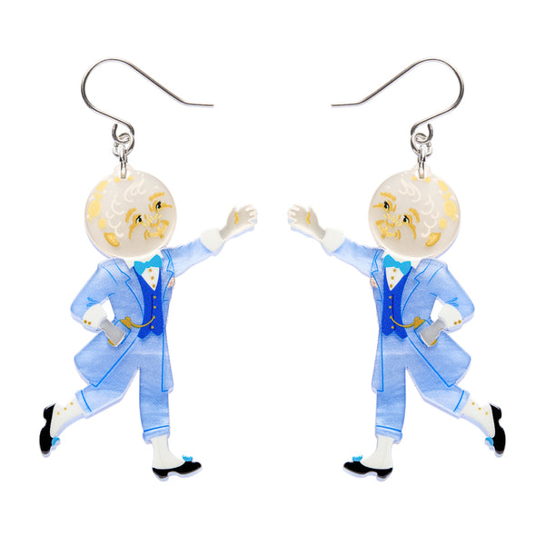 Moonface Drop Earrings