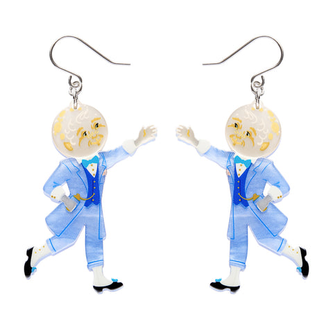 Moonface Drop Earrings