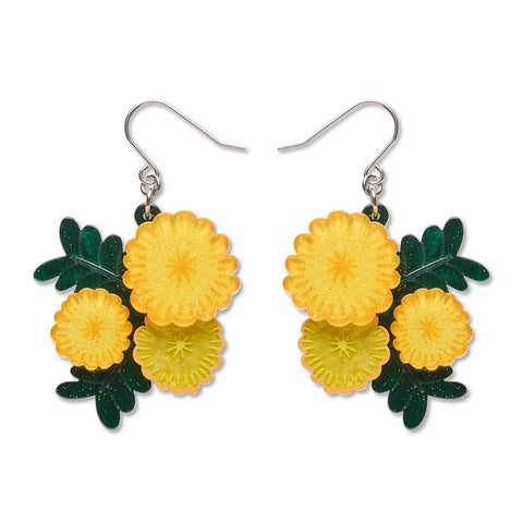Sunshine Wattle Drop Earrings