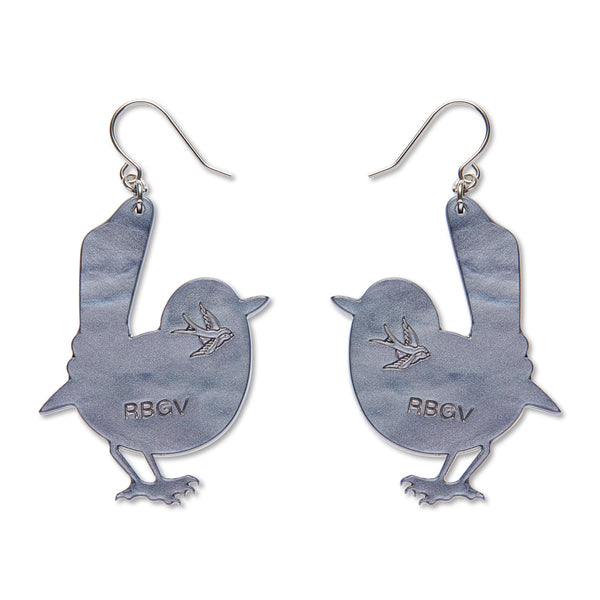 Superb Fairy Wren Drop Earrings