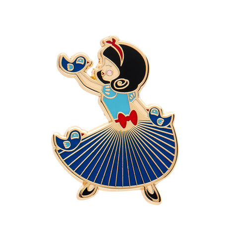 White As Snow Enamel Pin