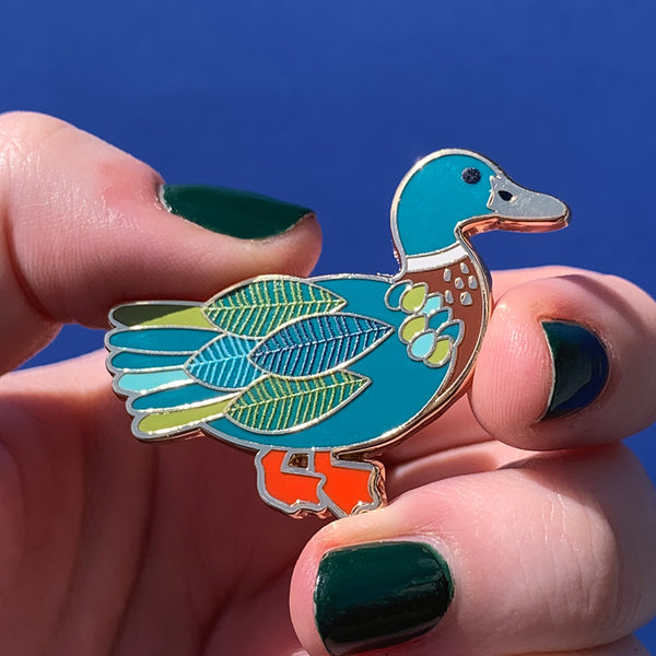Mighty Mallard Enamel Pin